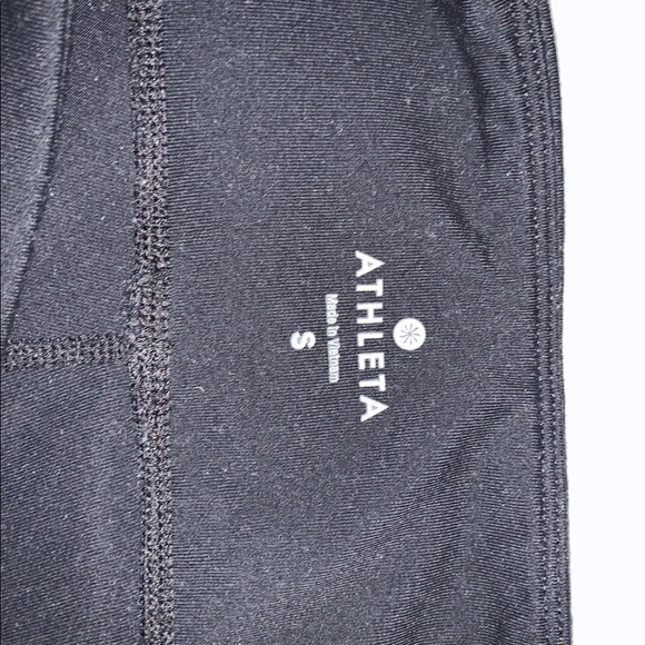 Athleta cropped black leggings with mesh! - Picture 6 of 6